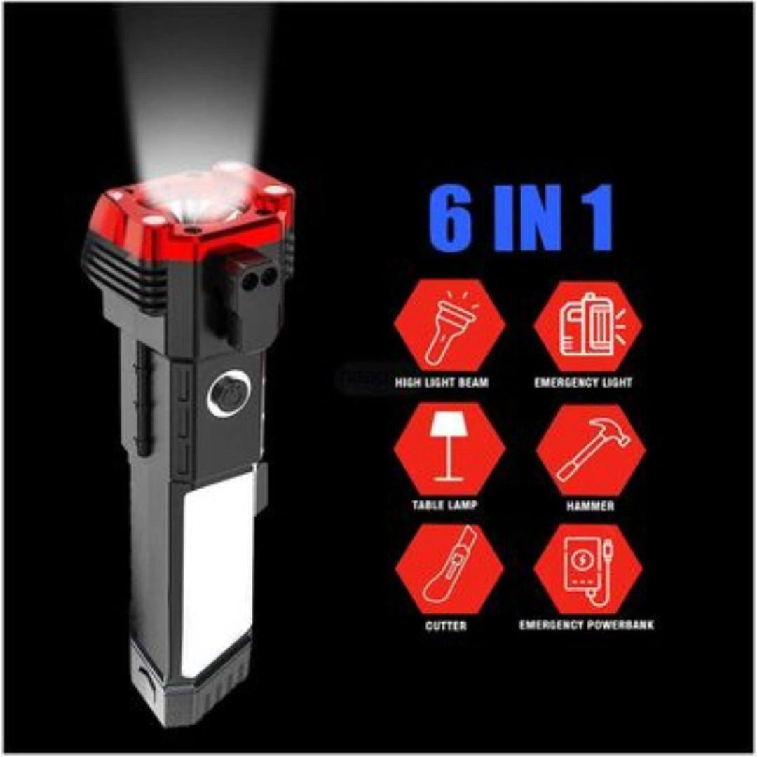 Compact flashlight size in hand