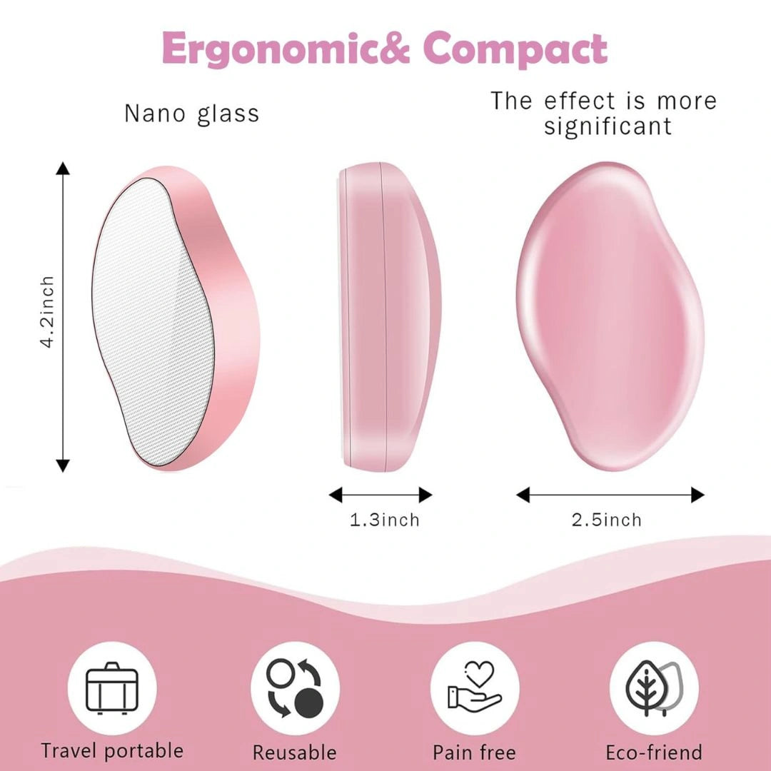 Smooth skin after crystal hair eraser use